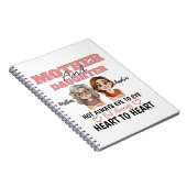 Mother Daughter Hearts Together Across Distance ノートブック (右側)