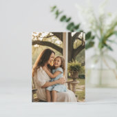Mother daughter love photo mothers day family gift ポストカード (スタンド正面)