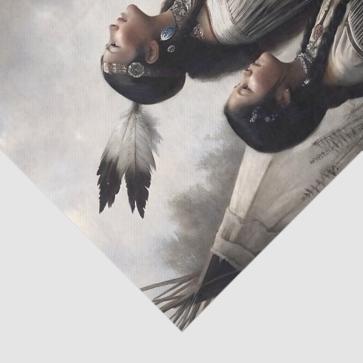 Mother & Daughter Teepee Prayer Decoupage 薄葉紙 (詳細)