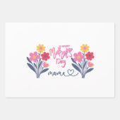 Mother Day Designed Wrapping Paper ラッピングペーパーシート (正面3)