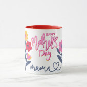Mother day modern design マグカップ (中央)