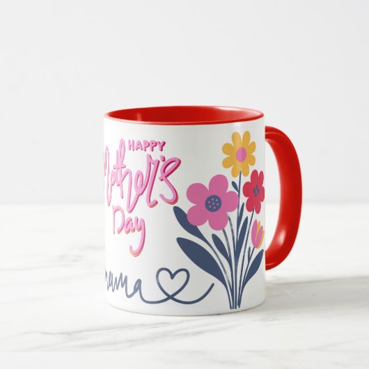 Mother day modern design マグカップ (正面右)