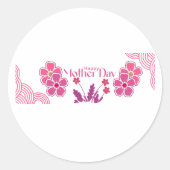 Mother day Modern Gift pack ラウンドシール (正面)