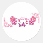 Mother day Modern Gift pack ラウンドシール (正面)