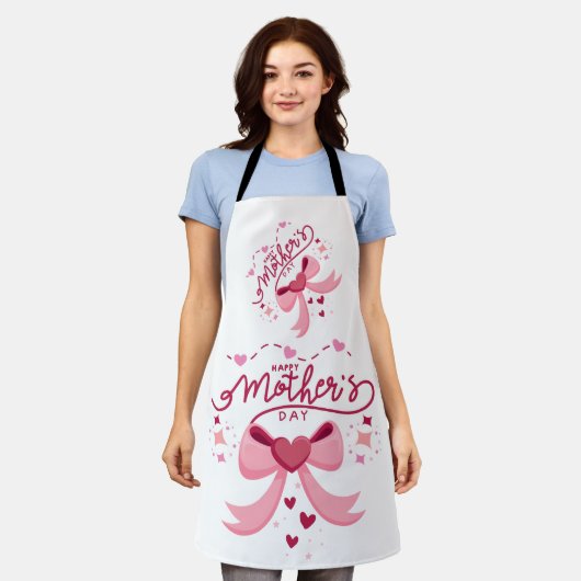 Mother Day Trendy Designed Apron エプロン (着用した状態)