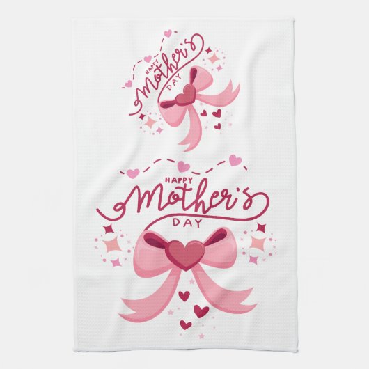 Mother Day Trendy Designed Apron キッチンタオル (縦)