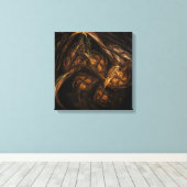 Mother Earth抽象芸術アートクワッドキャンバスプリント キャンバスプリント (インサイチュ (ウッドフロア))