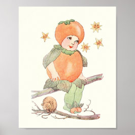 Mother Earth Children - Little Ms Persimmon Poster ポスター