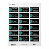 Mother Earth Day Save The Planet Rainbow Hearts ラベル (フルシート)