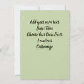 Mother Earth Gaia Goddess  招待状 (裏面)