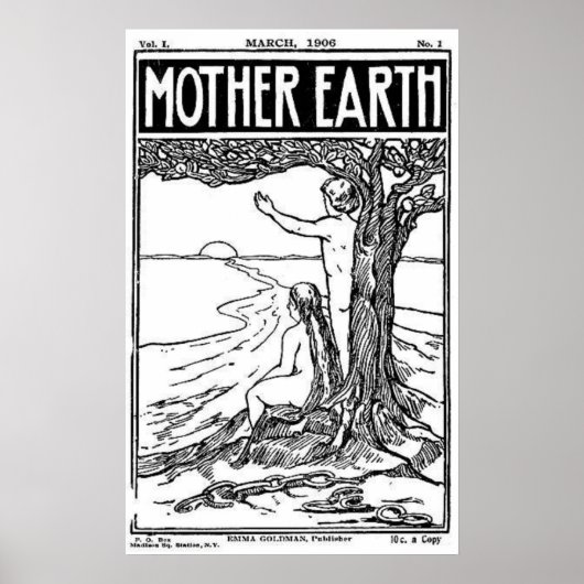 mother earth magazine march 1908カバーポスター ポスター (正面)