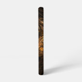 Mother Earth Modern Abstract Art Golden Fractal Samsung Galaxyケース (左側面)