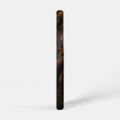 Mother Earth Modern Abstract Art Golden Fractal Samsung Galaxyケース (右側面)