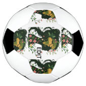 Mother Earth Woman Silhouette – Floral Nature Godd サッカーボール (回転)