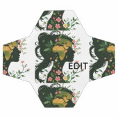 Mother Earth Woman Silhouette – Floral Nature Godd サッカーボール (フラット)