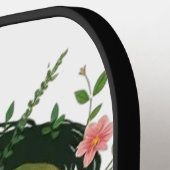 Mother Earth Woman Silhouette – Floral Nature Godd ピックルボールラケット (左詳細)