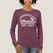 Mother Estに昇格2025 – 新しいママ妊娠 トライブレンドTシャツ (正面)