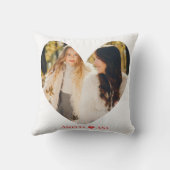 Mother Ever最高の、ハートカスタム写真 クッション (裏面)