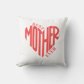 Mother Ever最高の、ハートカスタム写真 クッション (正面)