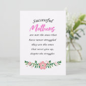Mother Gift Successful Mothers Are Not The Ones サンキューカード (スタンド正面)