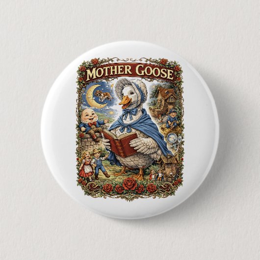 Mother Goose 缶バッジ (正面)