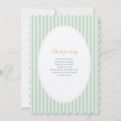 Mother Goose and Gosling Baby Shower Invitation 招待状 (裏面)