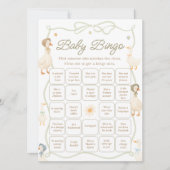 Mother Goose Baby Shower Find the Guest Bingo Game 招待状 (正面)