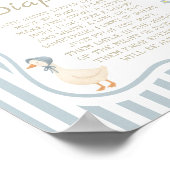 Mother Goose Baby Shower Late Night Diapers Game ポスター (角)