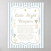 Mother Goose Baby Shower Late Night Diapers Game ポスター (正面)