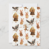 Mother Goose Puppet Show Birthday Party 招待状 (裏面)