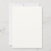 Mother Goose Wildflower Baby Predictions Card 招待状 (裏面)