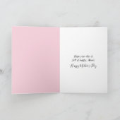 Mother Goose With Pink Tulips カード (内部)