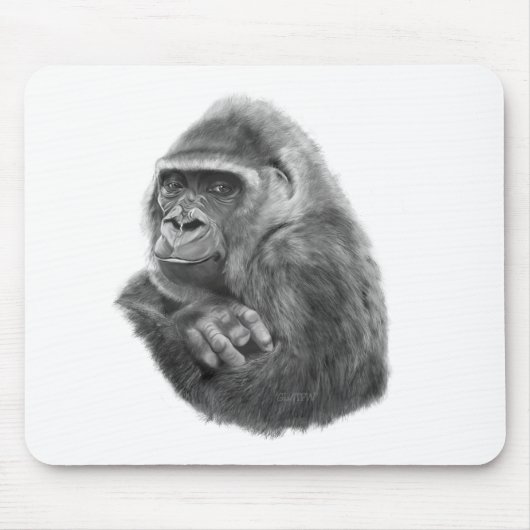 Mother gorilla Mouse Pad 母ゴリラのマウスパッド マウスパッド (正面)
