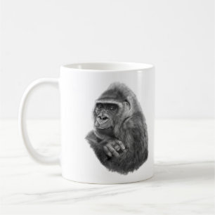 Mother gorilla mugcup 母ゴリラのマグカップ コーヒーマグカップ