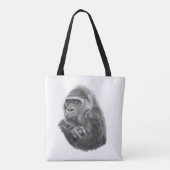 Mother gorilla tote bag 母ゴリラのトートバッグ トートバッグ (裏面)