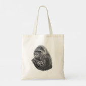 Mother gorilla tote bag 母ゴリラのトートバッグ トートバッグ (裏面)