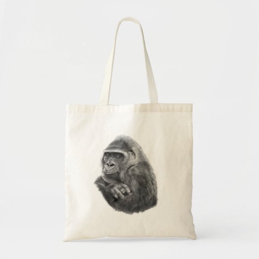 Mother gorilla tote bag 母ゴリラのトートバッグ トートバッグ (正面)