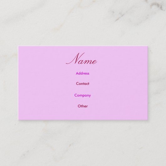 Mother Iプロファイルカード 名刺 (正面)