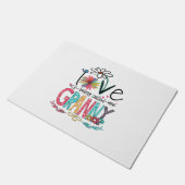 Mother I Love Being Called Granny Sunflower Birth ドアマット (アングル)