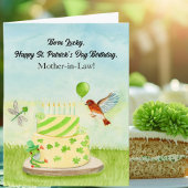 Mother in Law Happy St Patricks Day Birthday カード
