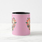 Mother Infinite Love – Floral Typography マグカップ (中央)