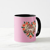 Mother Infinite Love – Floral Typography マグカップ (正面右)