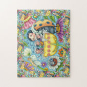 MOTHER LADYBUG & CHILDREN, TULIP BUBBLE BATH ジグソーパズル (縦)