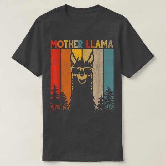Mother Llama Lover Gift For Mens Womens  Tシャツ (デザイン正面)