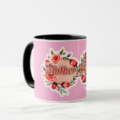 Mother Love Without End – Floral Design マグカップ (正面左)