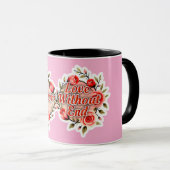 Mother Love Without End – Floral Design マグカップ (正面右)