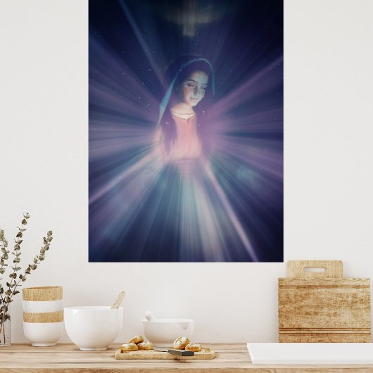 Mother Mary, Holy immaculate conception,Jesus ポスター (キッチン)