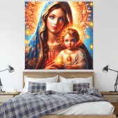 Mother Mary & Jesus Canvas Print Picture キャンバスプリント (インサイチュ (寝室))
