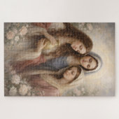 Mother Mary, Mary Magdalene, Mary of Bethany Faith ジグソーパズル (横)