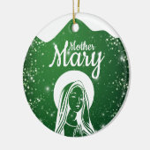 Mother Mary Matthew 1:18 Holy Ghost Passage  ⛪️ 🎄 セラミックオーナメント (左)
